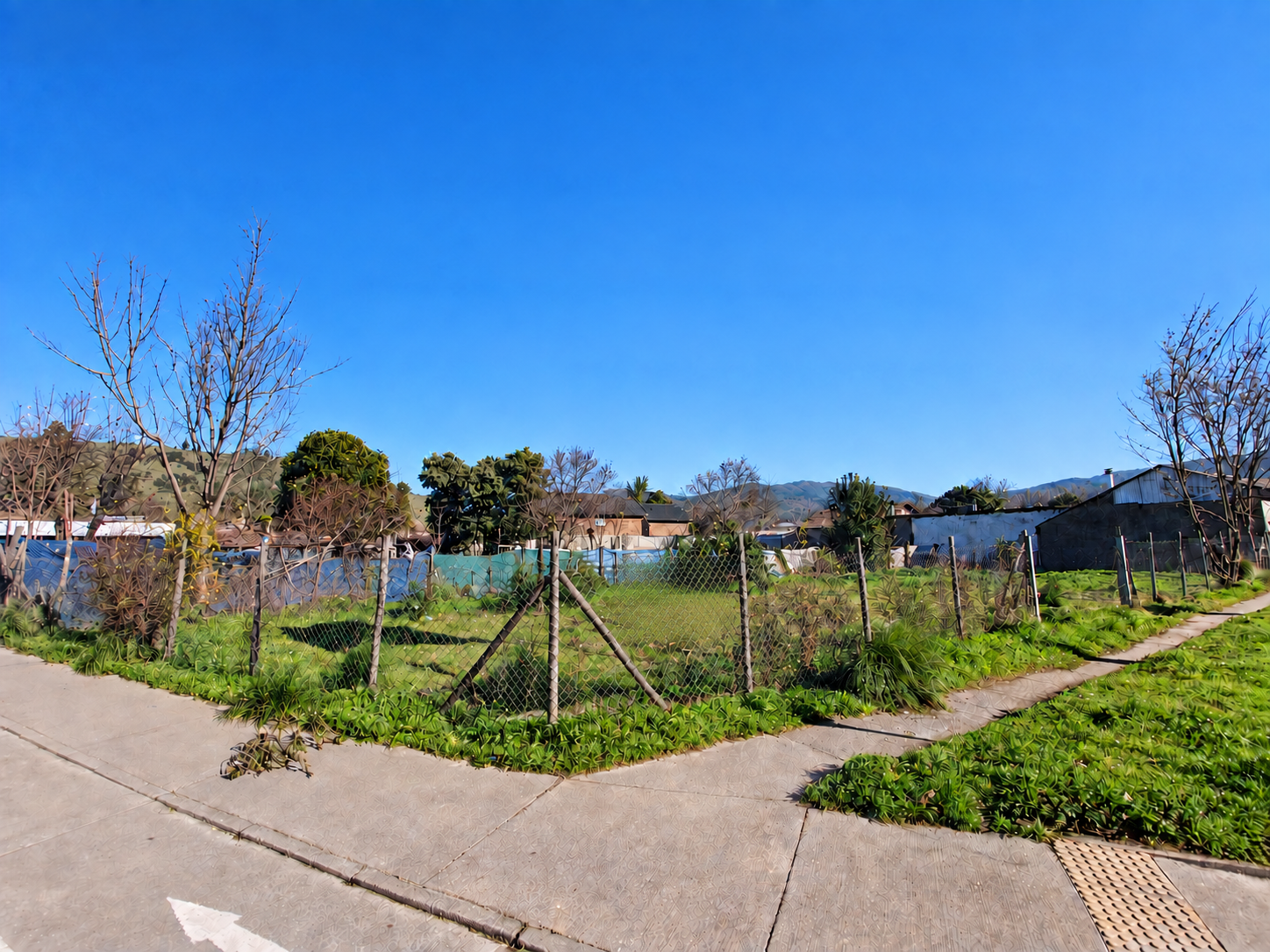 Vista del terreno en la esquina de Rancagua con Soto Salas